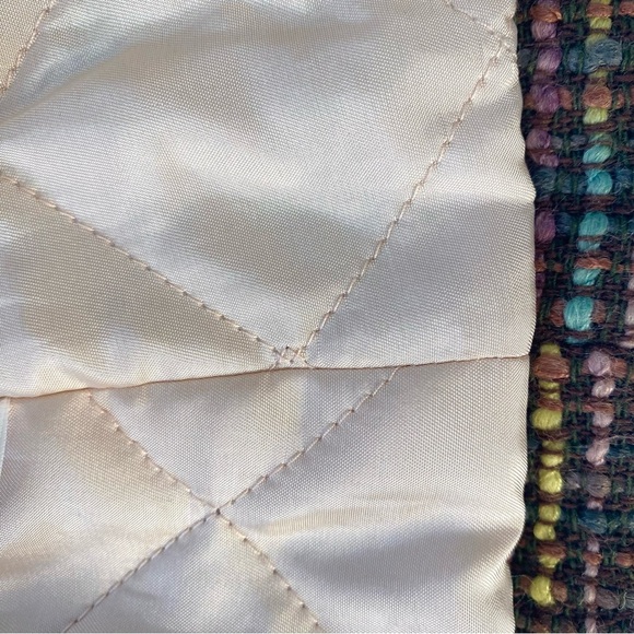 Kimchi & Blue Wool Blend Tweed Coat in Multicolor Brown Plaid, Size M - Picture 13 of 14